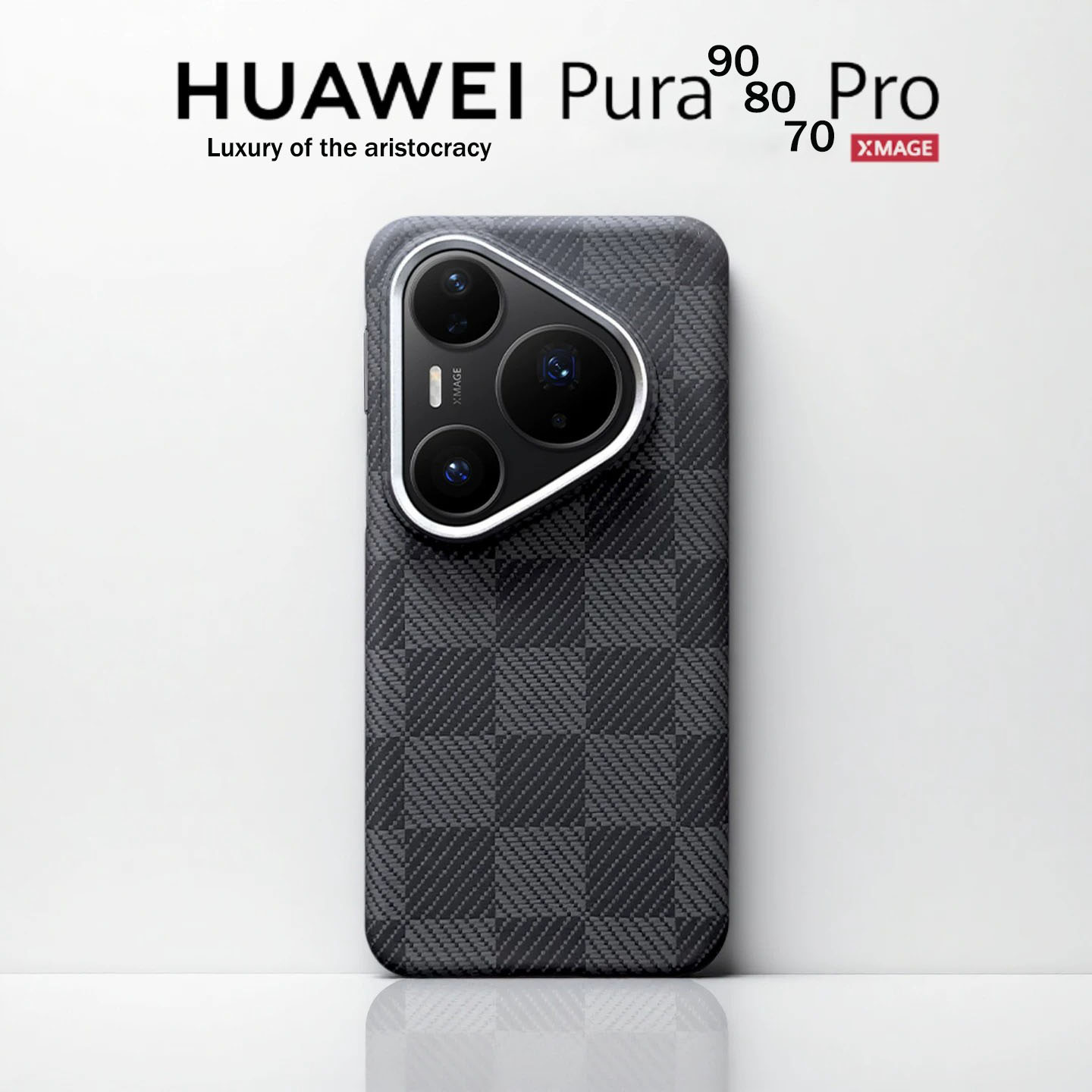 Huawei Pura 70 - 100% originele Kevlar aramidevezel telefoonhoes voor