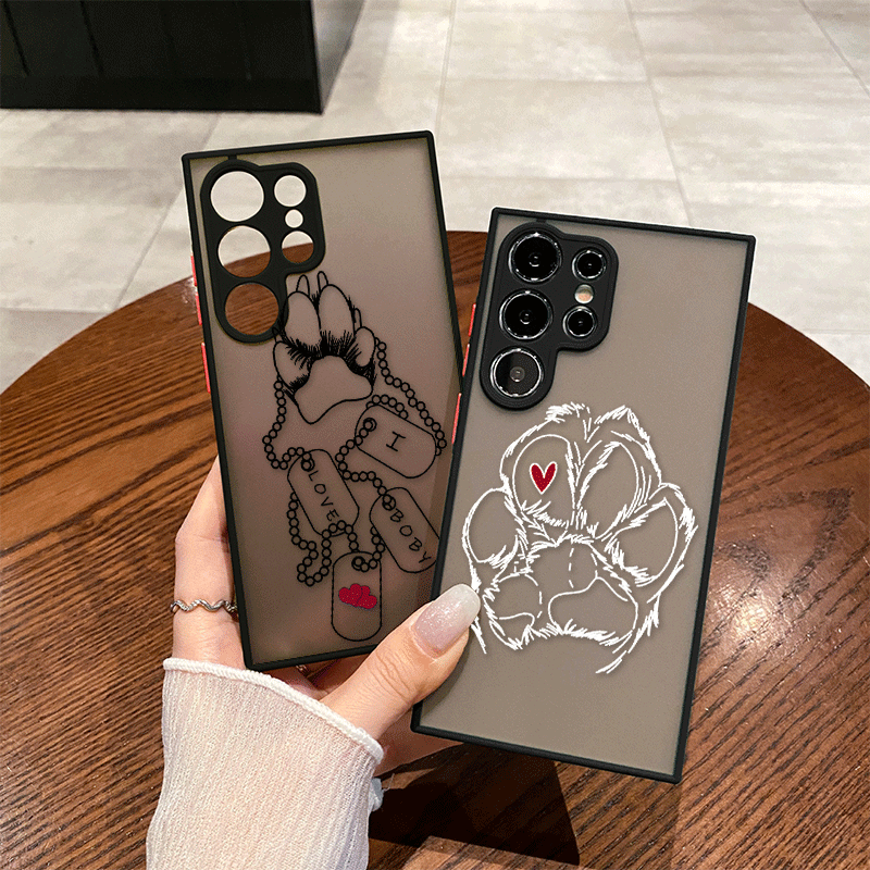 Samsung Galaxy S25 - Grappige Cartoon Huisdier Leuke Hond Pootafdruk