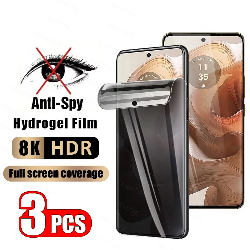 Huawei Pura 70 - 3 stuks Privacy Hydrogel Folie voor