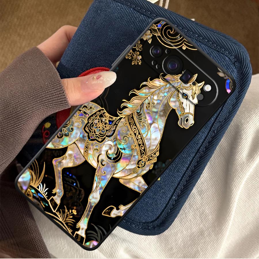 Google Pixel 9 Pro - Lucky Horse Funda Telefoon Cover Case