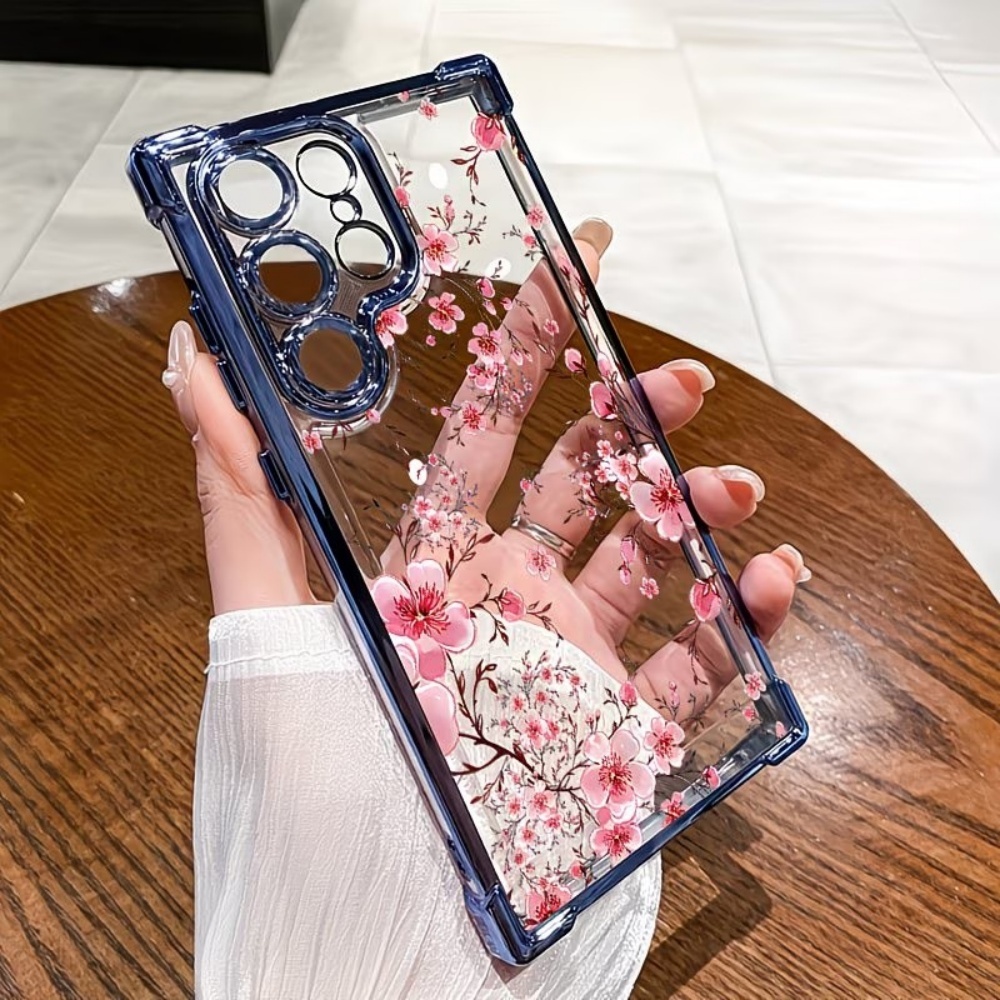 Samsung Galaxy S25 - Cherry Blossom Elektrolytisch Geplateerde Vierhoekige Anti-Val