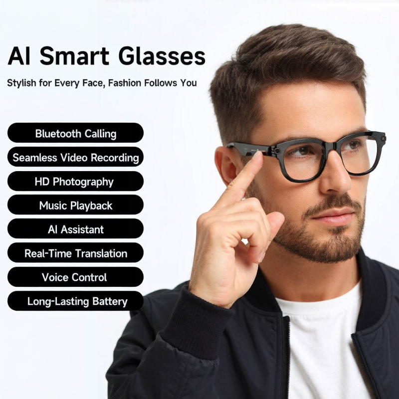 FLAUNT AI Smart Glasses 4K Cam - Smart Glasses Lens recensie en prijs